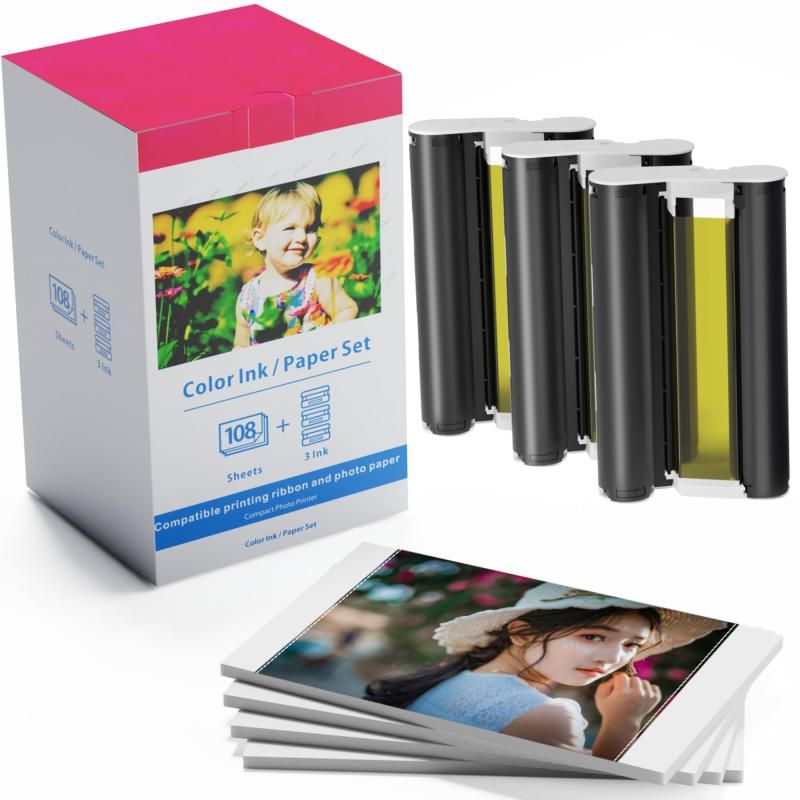 互換 Canon Selphy CP1500 インク|ペーパーセット KL-36IP 3PACK キャノン 写真用紙 L判 selphy CP1500 CP1300 CP1000 シール用紙 と