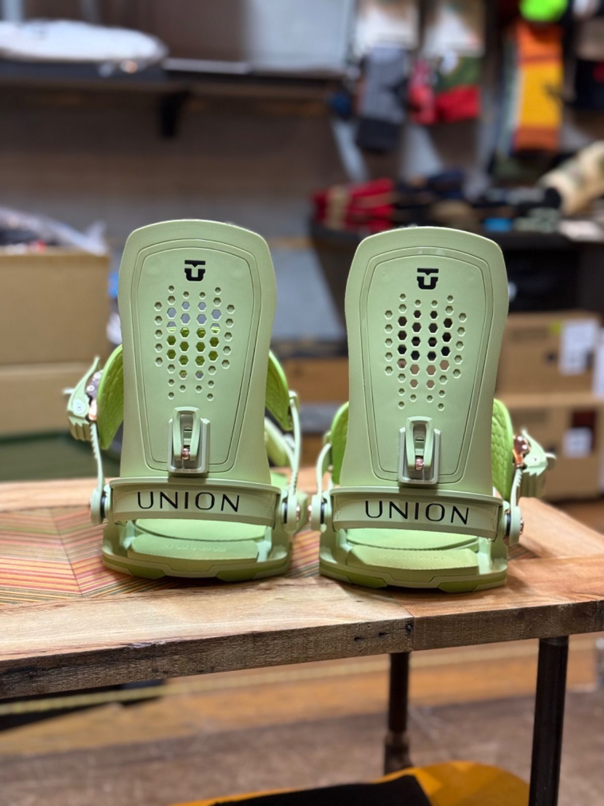 24/25 UNION TRILOGY GREEN SIZE S UNION ビンディング TRILOGY Sサイズ