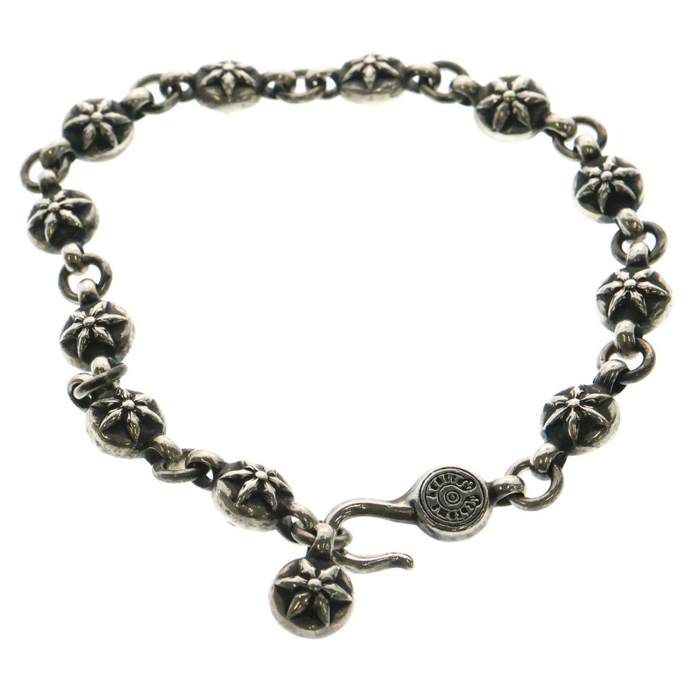 CHROME HEARTS クロムハーツ NO2 STAR BALL 1スターボールブレスレット シルバー