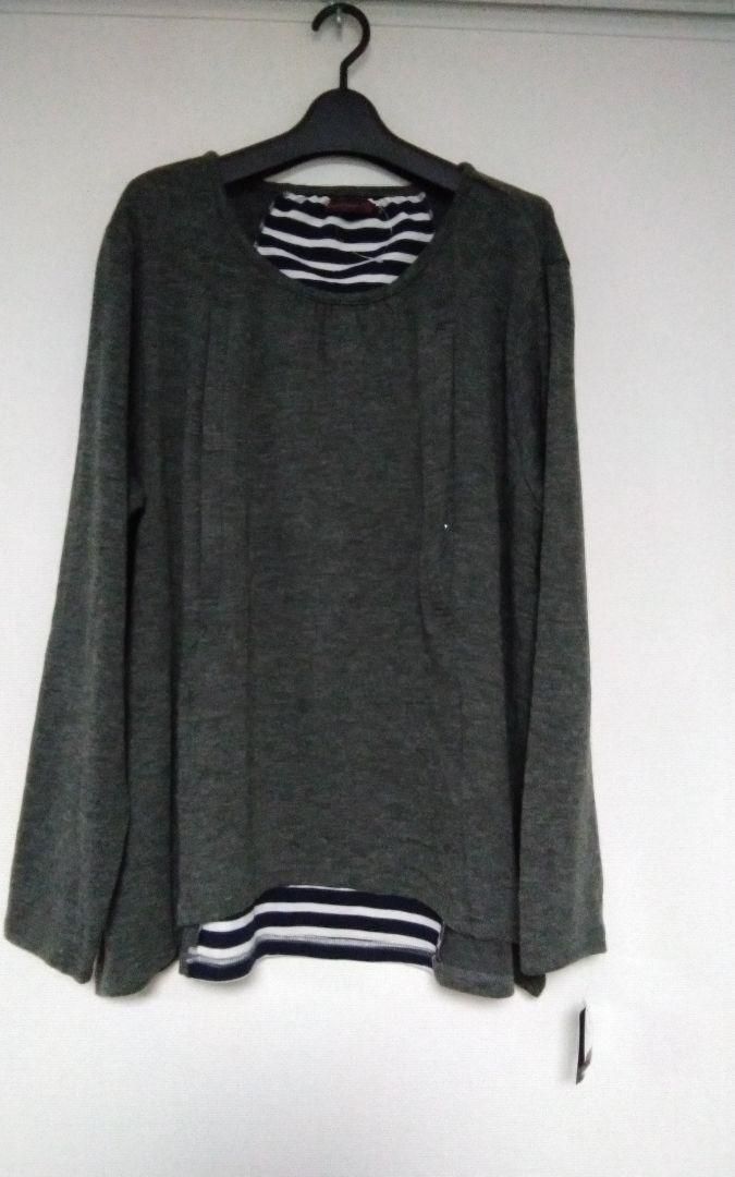 マタニティ用チュニック　glamarous Fly Glamorous Fly マタニティ 授乳口付き チュニック グレー 3L - メルカリ