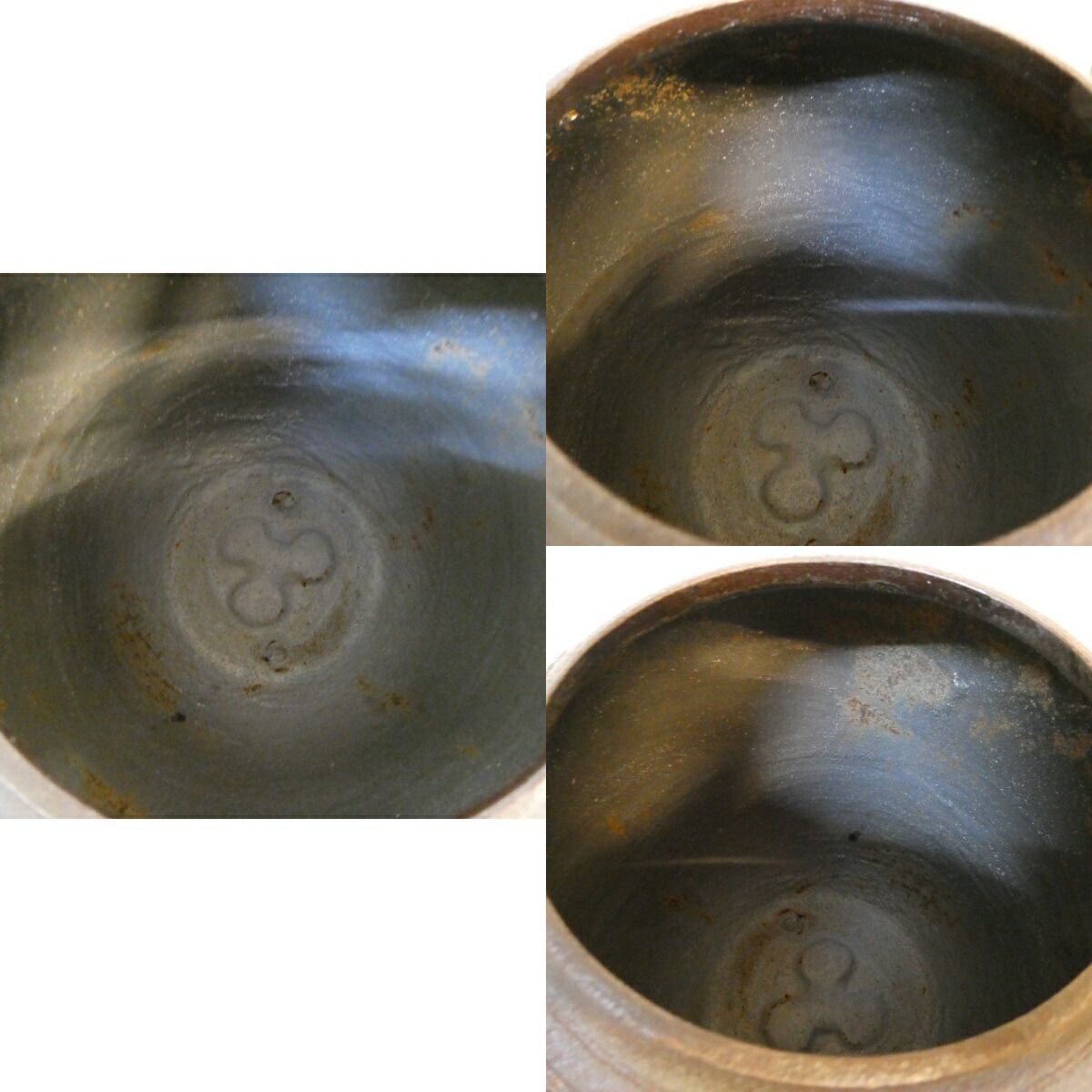 良品 茶道具 釜師:菊池政光作 棗釜 亀甲文棗形釜 亀甲地紋 茶釜 釜環 送料込 良品 茶道具 釜師:菊池政光作 棗釜 亀甲文棗形釜 亀甲地紋 茶釜