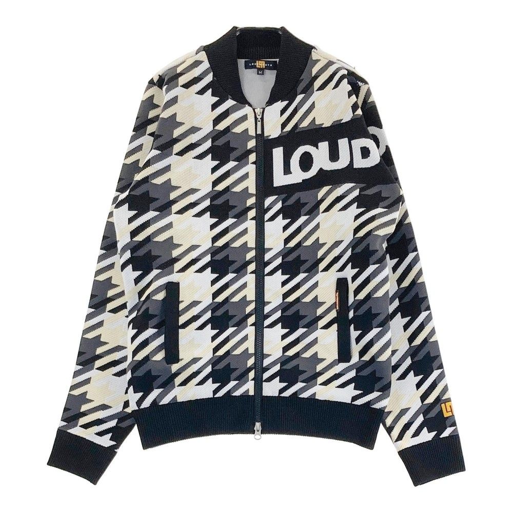 サイズ M LOUD MOUTH ラウドマウス 蓄熱 ニットジャケット 千鳥 ブラック系 240101404757 ゴルフウェア レディース ストスト