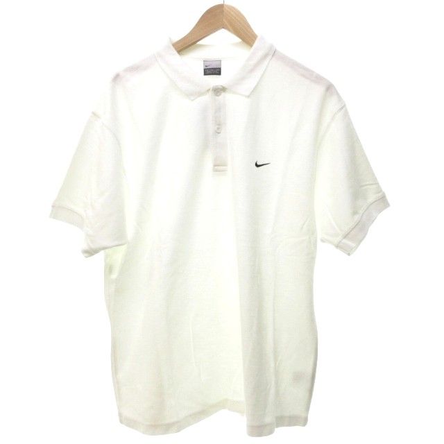 90s〜00s OLD NIKE ナイキ ポロシャツ 筆記体ロゴ M ホワイト 90s〜00s OLD NIKE ナイキ ポロシャツ 筆記体ロゴ M ホワイト