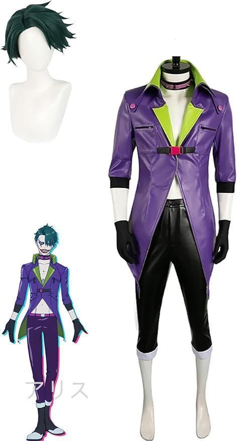 異世界スーサイド?スクワッド ジョーカーコスプレ Joker コスプレ ハロウィン クリスマス ユニセックス 変装 仮装 アニメ風 舞台装 演出服 文化祭 学園祭ウイング付き