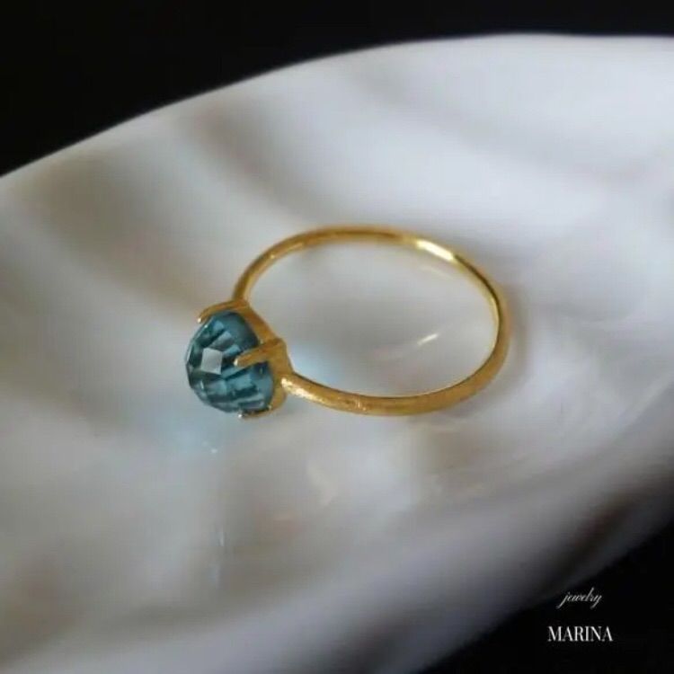 Candy blue topaz ring 【公式通販】