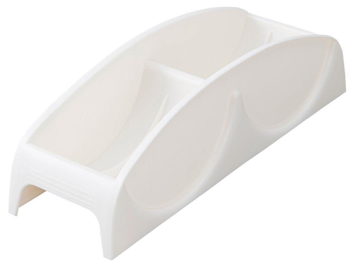 新着商品 ホワイト 幅8.4×奥行27×高さ7.5cm SD-KS 直径12cmまでの小皿用 小皿スタンド 食器棚収納 ポリプロピレン Belca