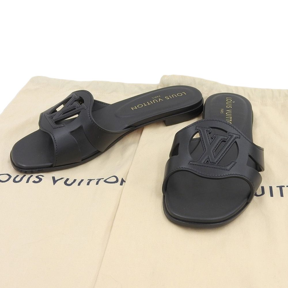 本物保証 布袋付 ルイヴィトン LOUIS VUITTON イソラライン サンダル パンプス 36 1 2 約23.0cm レディース ロゴ シンプル 靴