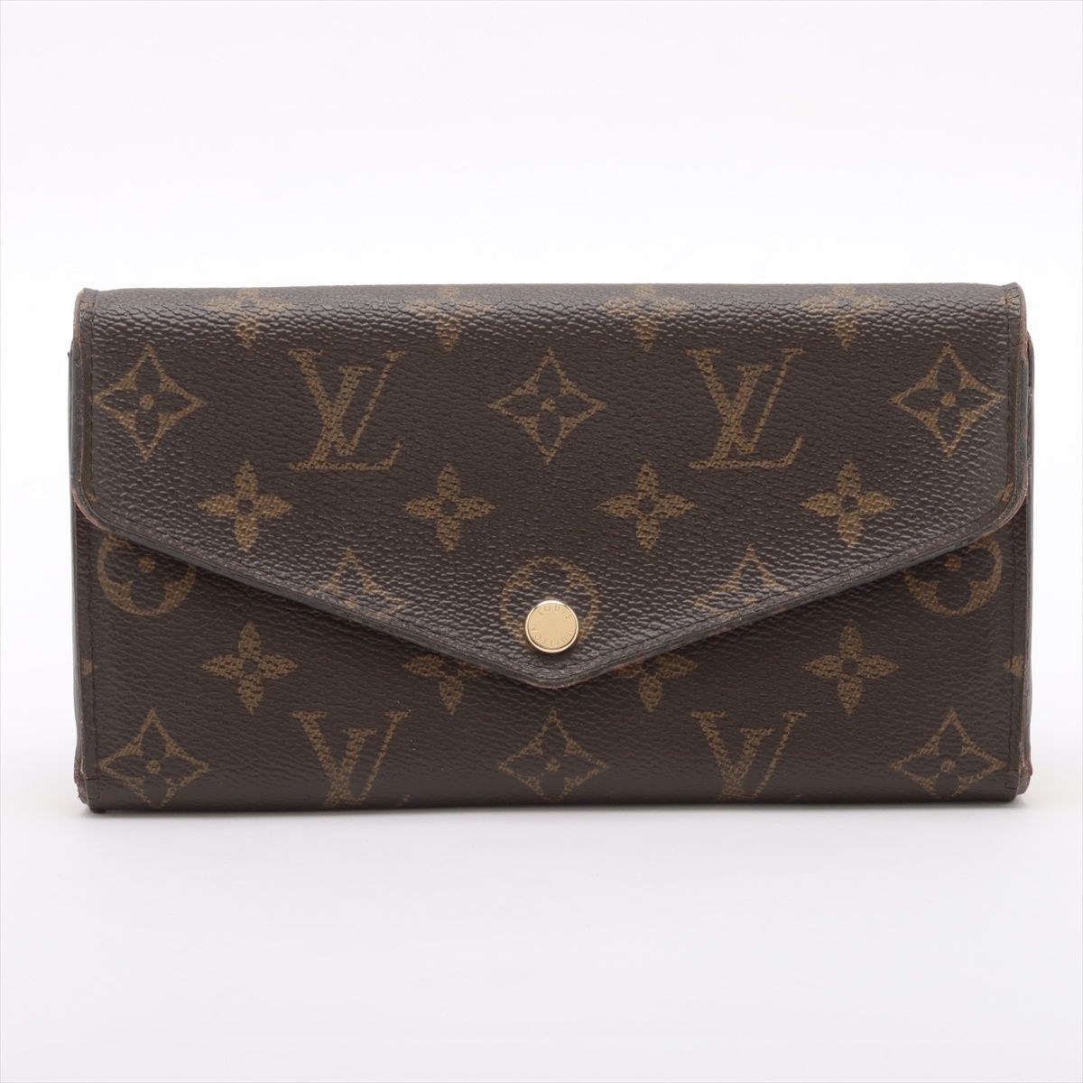 LOUIS VUITTON ルイ ヴィトン モノグラム ポルトフォイユ サラ ロングウォレット 長財布 M62236 ブラウン × コクリコ スペイン製