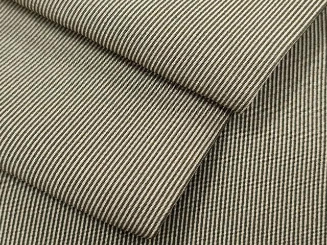 平和屋着物●江戸小紋 万筋 白像色×黄枯茶色 正絹 CAAY9481th