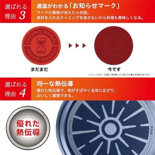 ティファール 取っ手のとれる フライパン 22cm ガス火専用 PFOAなどの有