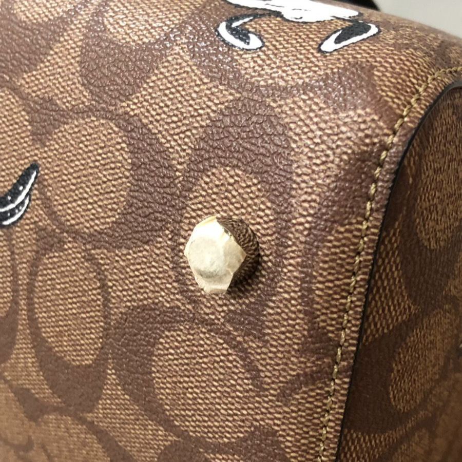 COACH × PEANUTS コーチ スヌーピー C4118 サッチェル ボストン