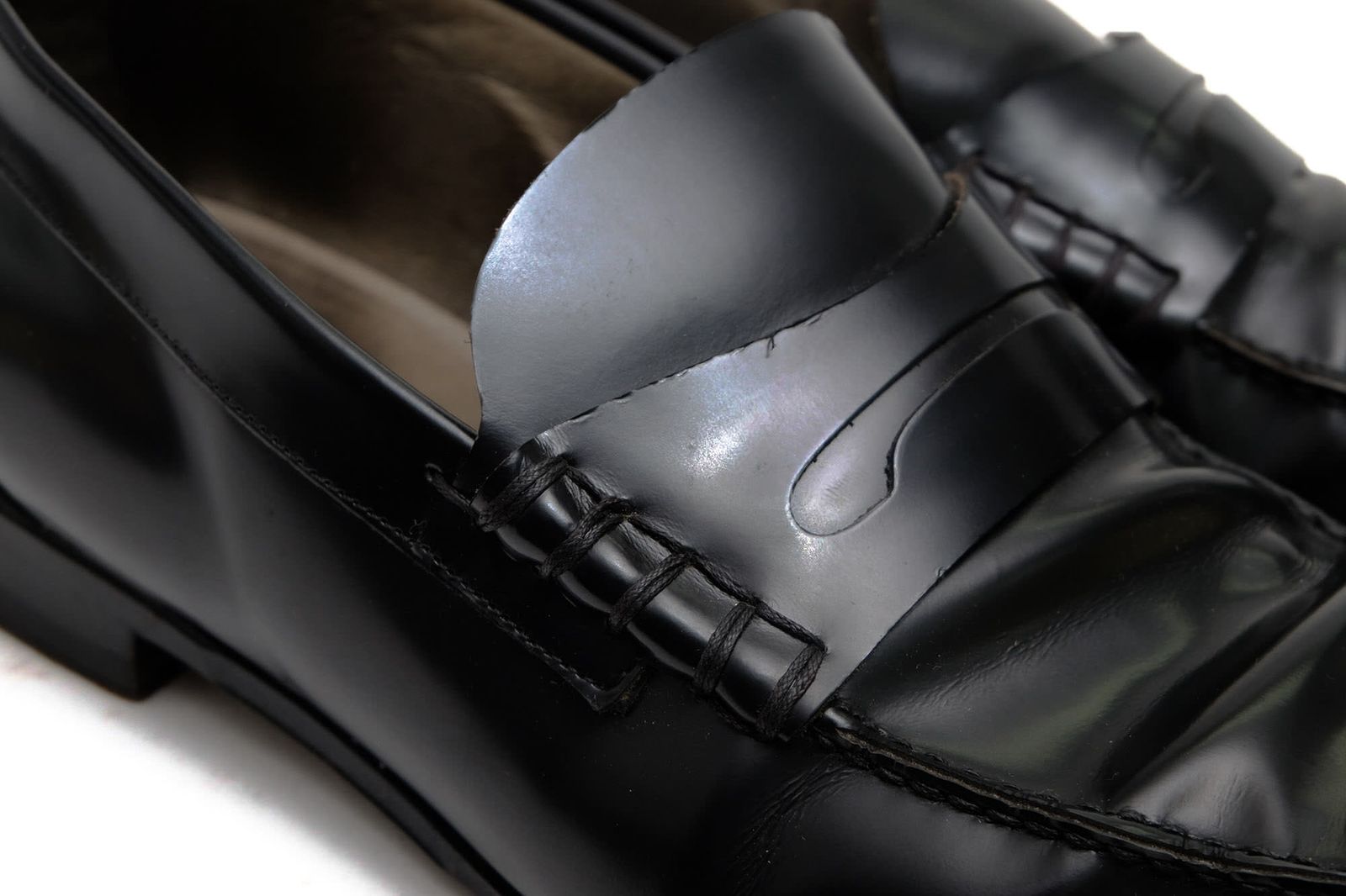 【関税込み】ディオールオム／Dior HOMME コインローファー ペニーローファー シューズ 靴 メンズ 男性 男性用レザー 革 本革 ブラック 黒  上履き