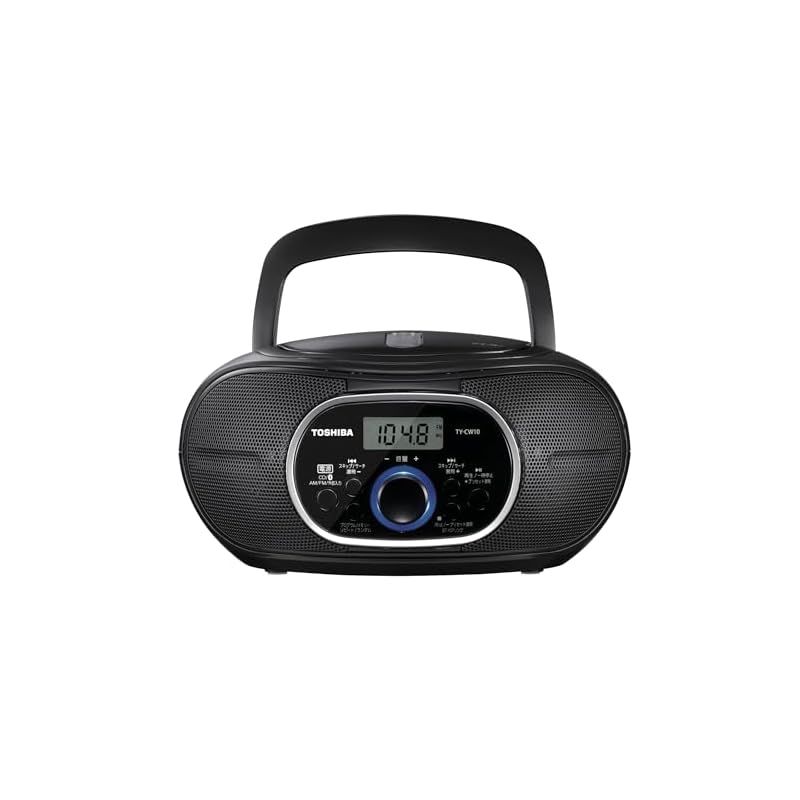 TOSHIBA(東芝) CDラジオ Bluetooth搭載 横型コンパクト TY-CW10(K) ブラック 0