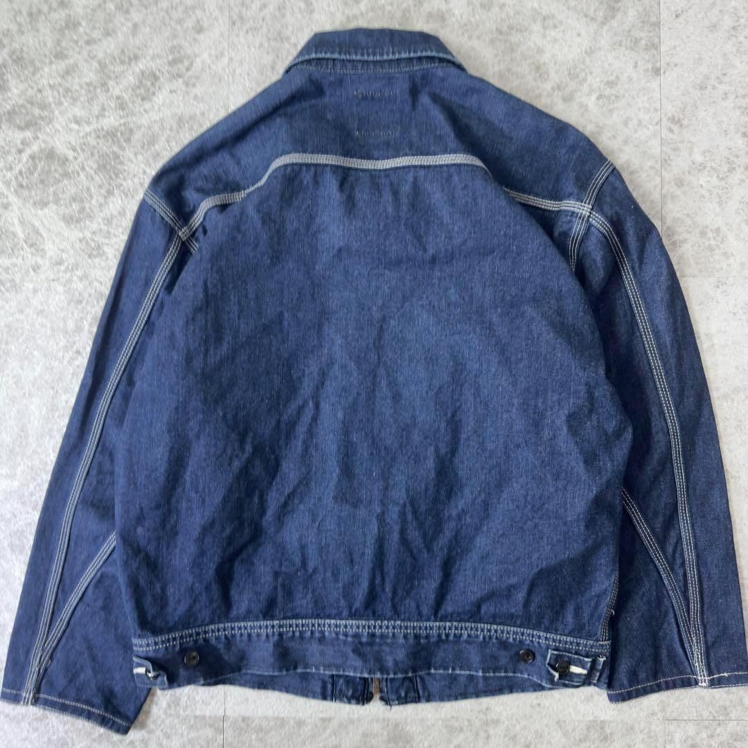 美品 濃紺 Lee リー 91-B デニムジャケット 復刻 日本製 L インディゴ