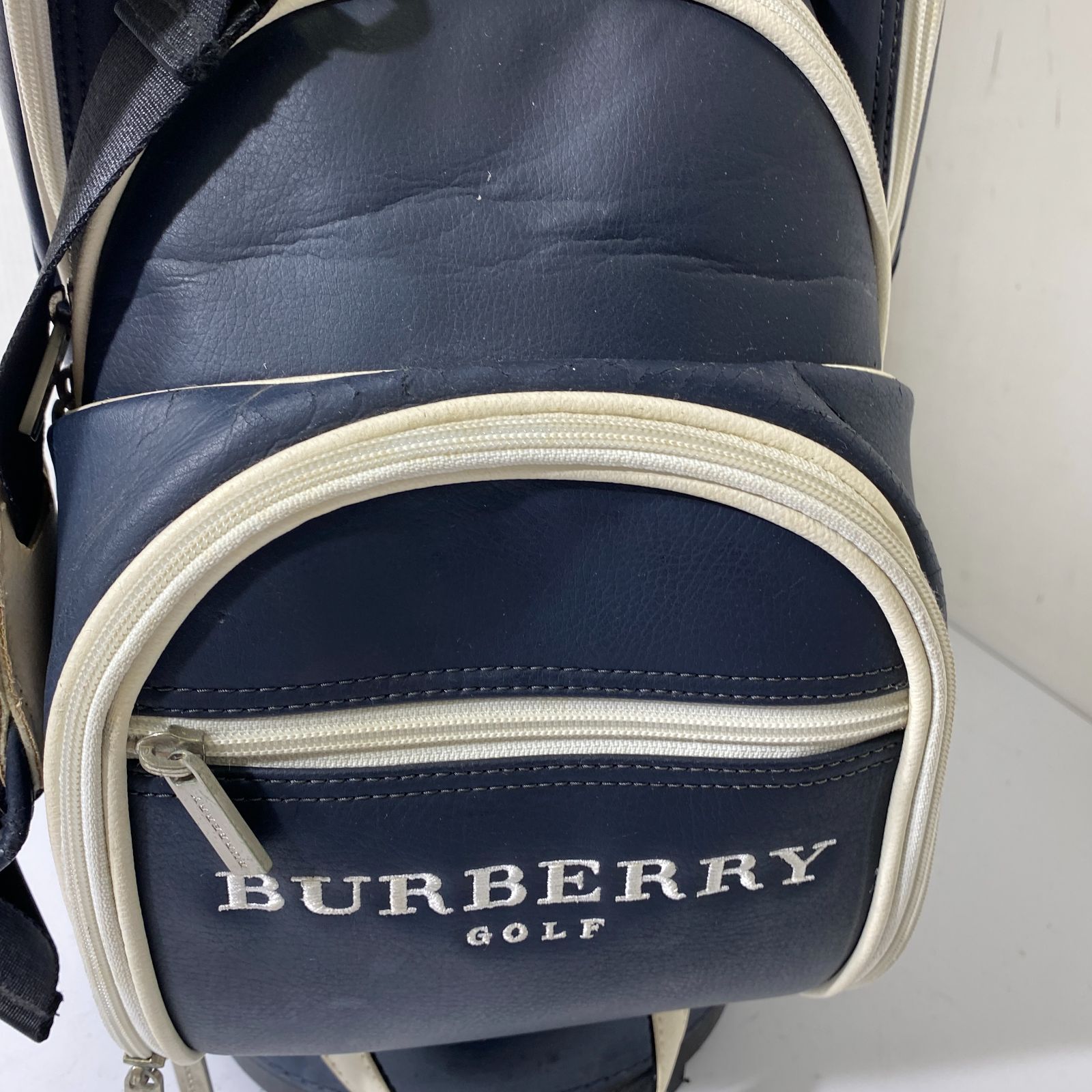 希少 BURBERRY バーバリーキャディーバッグ 6分割 9.5インチ ホワイト