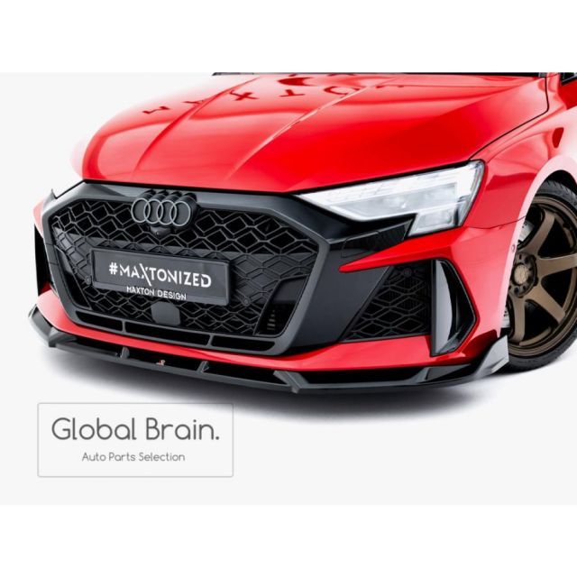 アウディ RS3 8Y 後期 フロント リップ スポイラー V3 BRIGHTFACE_UK