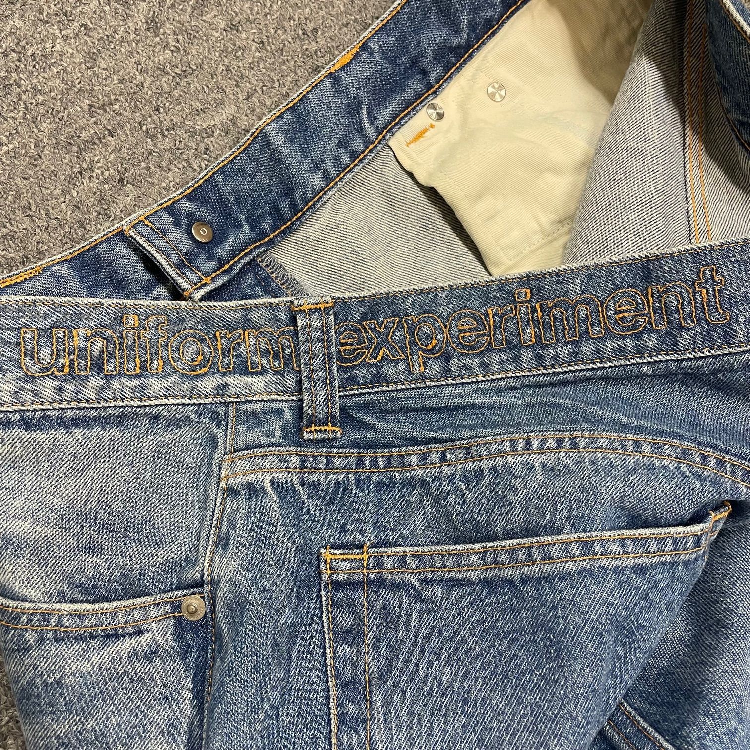 参考上代42900円 uniform experiment 24AW DAMAGED DENIM PANTS 参考上代42900円 uniform experiment 24AW DAMAGED DENIM PANTS