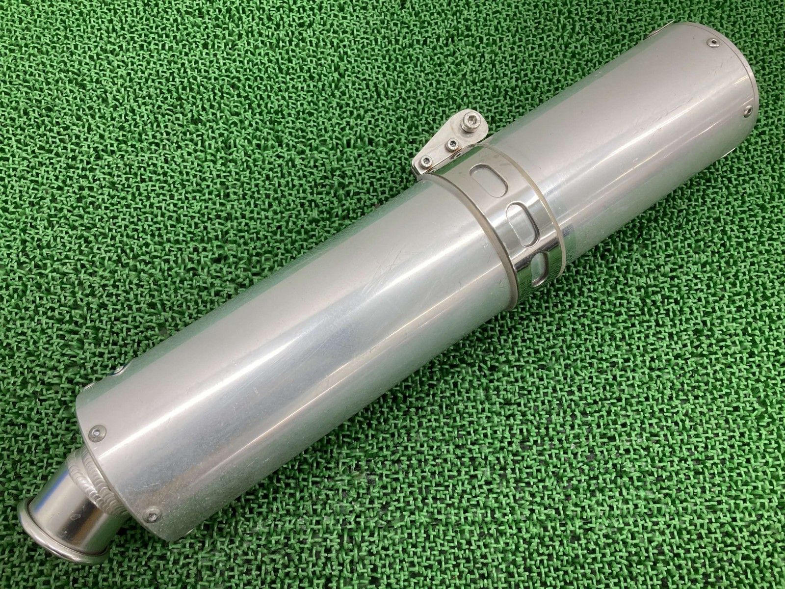 【当時物】EB製 チタンサイレンサー ステー付き CB400SF NC39使用 BEET製CB400SF サイレンサーマフラー 社外 中古 バイク 部品 NC39