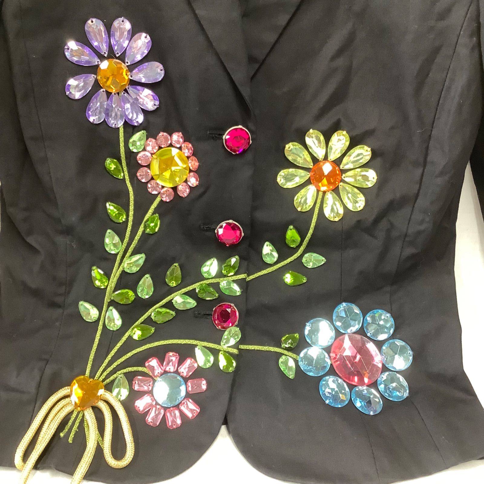 MOSCHINO 花柄刺繍ジャケット MOSCHINO 花柄刺繍ジャケット