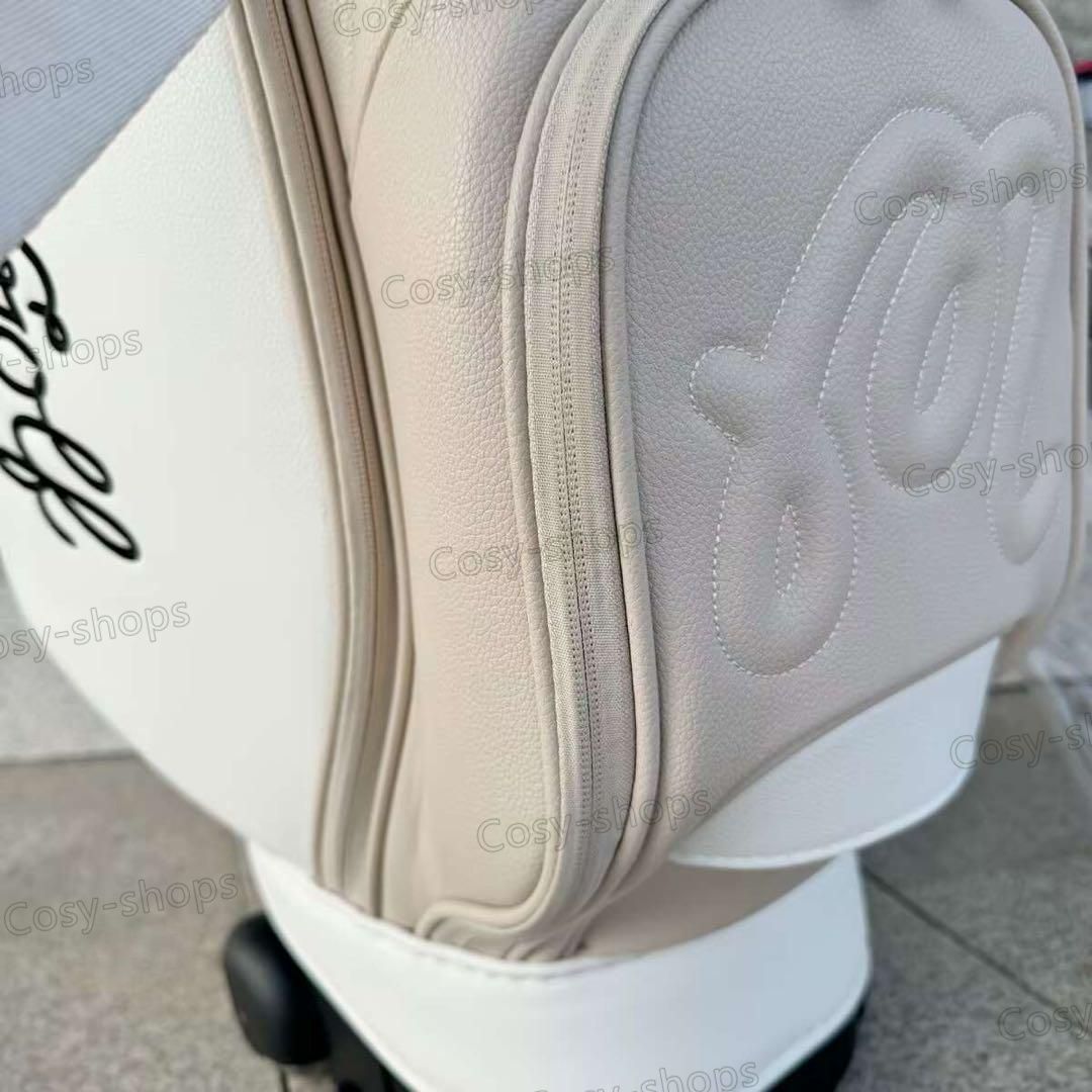 マルボンゴルフ Malbon キャディバッグ 男女兼用 白 マルボン malbon