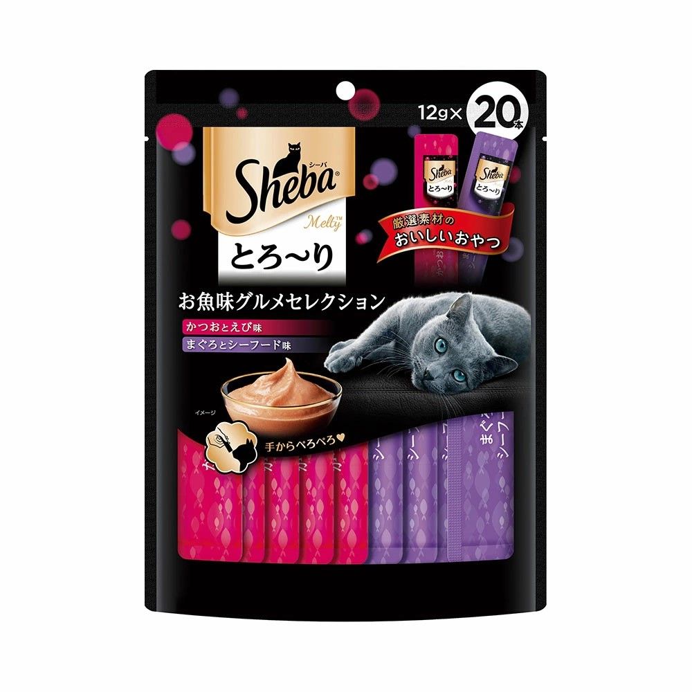 同梱不可 20個セット マースジャパンリミテッド シーバ とろ～り メルティ お魚味グルメセレクション 12g×20本