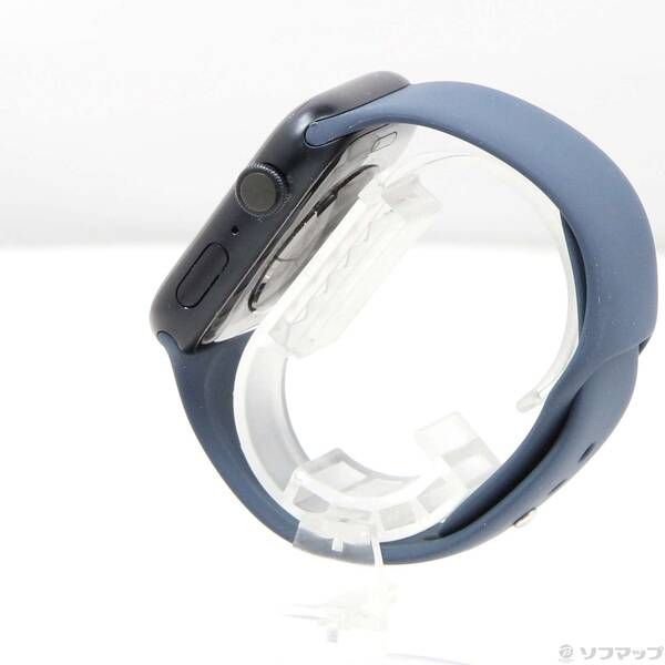 〔 品〕 Apple Watch Series 9 GPS 45mm ミッドナイトアルミニウムケース ストームブルースポーツバンド 344