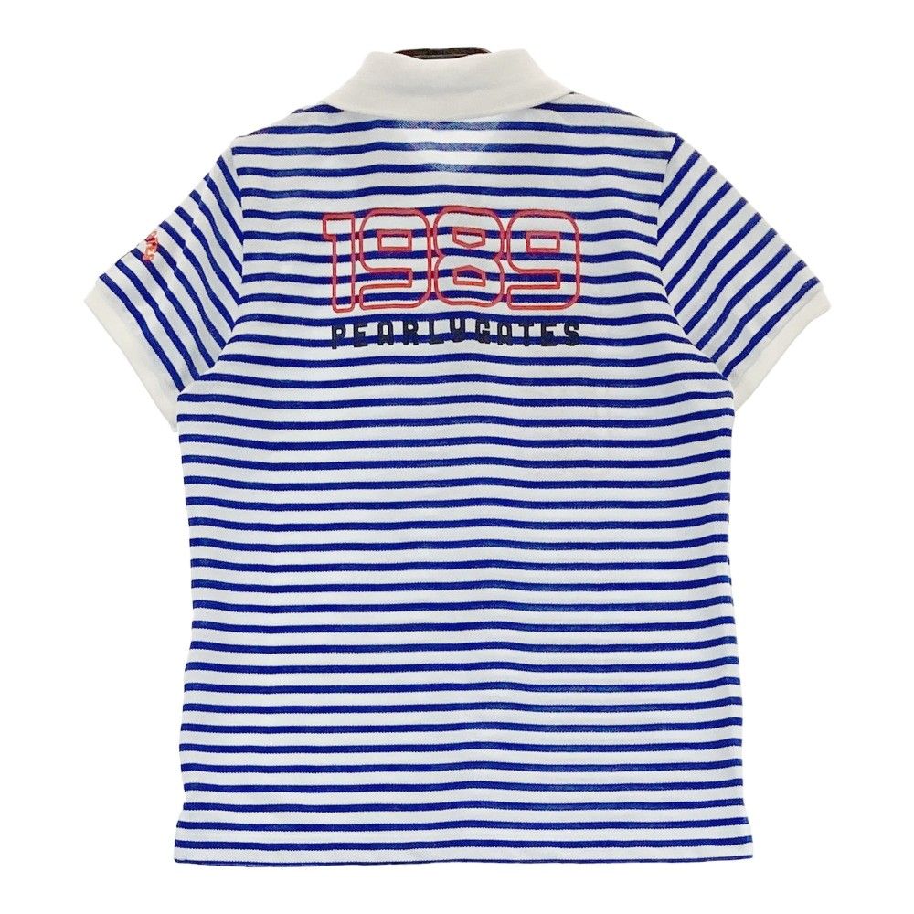 【2023年☆サイズ1☆極美品】パーリーゲイツ　半袖ポロシャツ　ボーダー　ゴルフ サイズ：0 PEARLY GATES パーリーゲイツ 半袖ポロシャツ