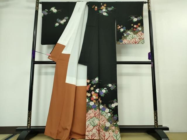 平和屋着物□極上 ファッションデザイナー 花井幸子 訪問着 刺繍 梅菊