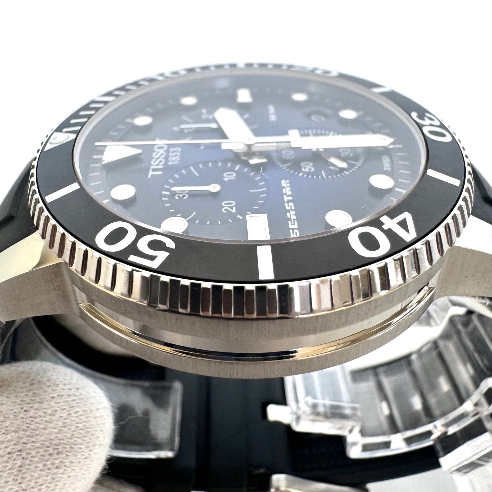 時計 【美品】ティソ シースター1000 T120417A クォーツ クロノグラフ