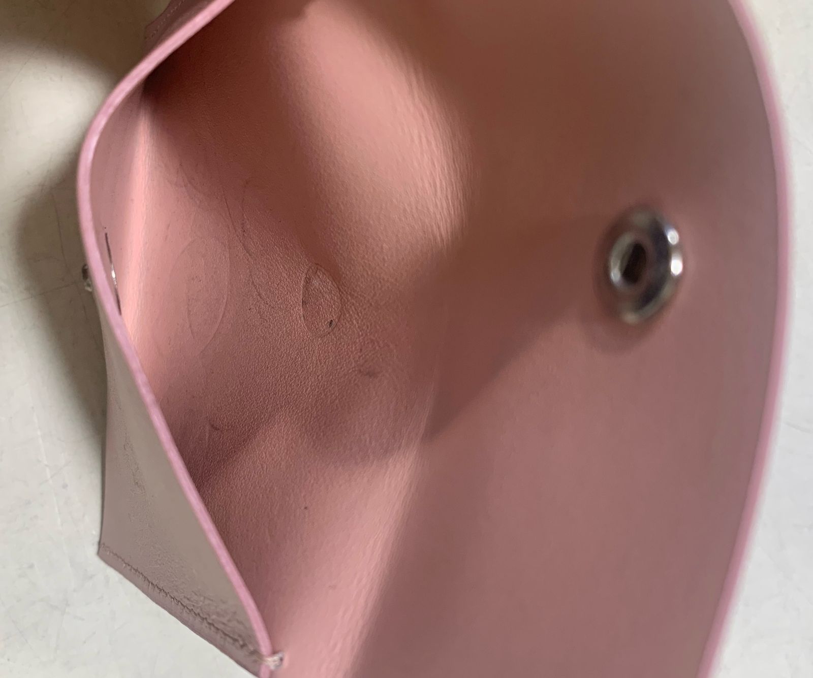 箱付　ACNE　STUDIOS　アクネストゥディオズ　三つ折り　ミニ財布　コンパクト財布　ショートウォレット　イタリア製　ピンク