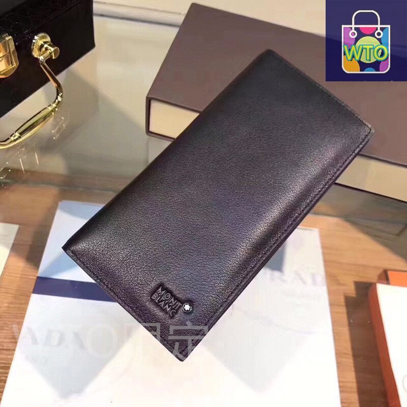 Montblanc バッグ 財布 財布 男性の本革は長さ2つ折り USTAUSTRALIA_COM_AU