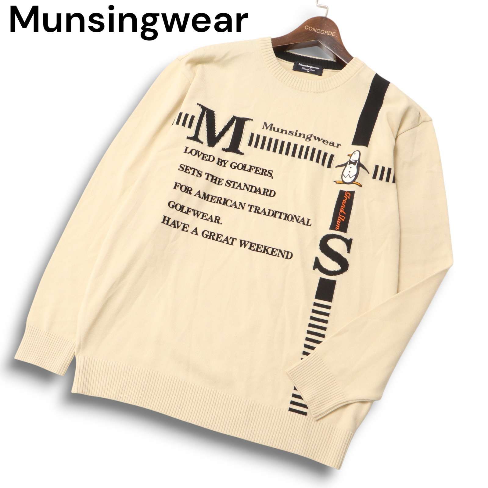 Munsingwear マンシングウェア ゴルフ 秋冬 ロゴ☆ クルーネック