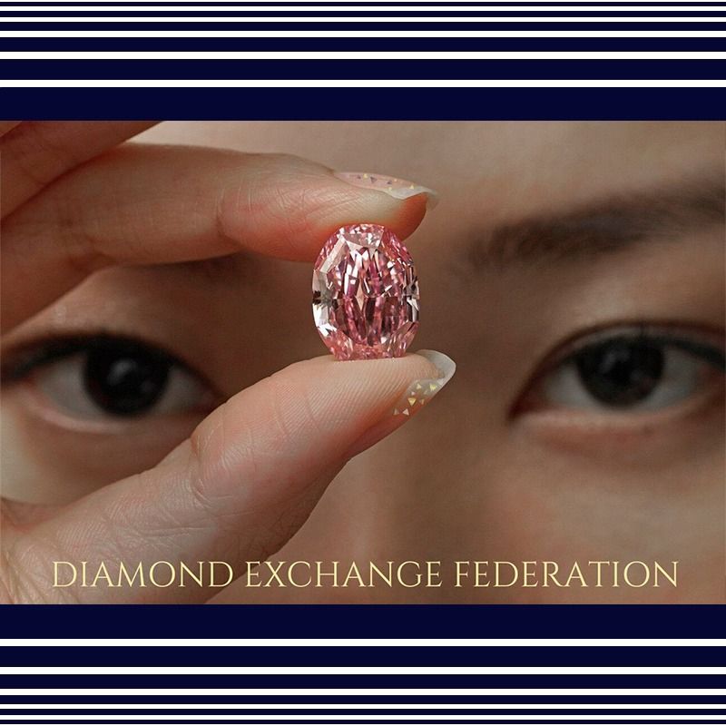 0.06 ct FANCY PINK SI1 PEAR AGT 天然 ダイヤモンド DIAMOND EXCHANGE FEDERATION