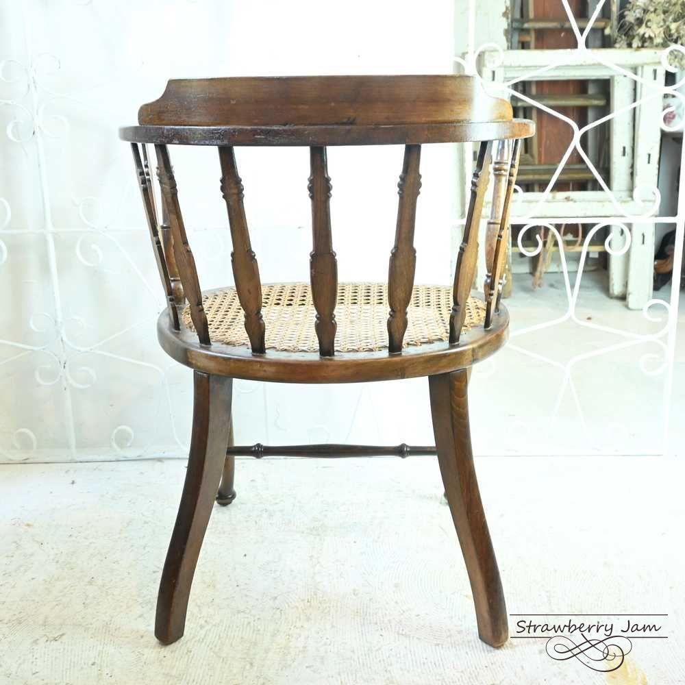 L3705-289 英国アンティーク ベッドルームチェア ヴィクトリアン