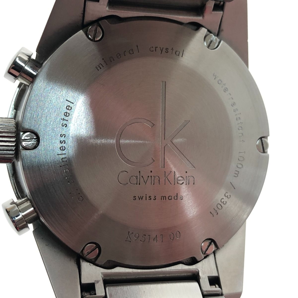 □□Calvin Klein カルバンクライン 腕時計 クロノグラフ クォーツ 箱 