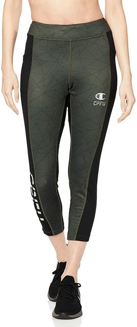 【Lサイズのみ】Champion(チャンピオン) 3/4 TIGHTS レディース ウィメンズ スポーツウェア ロングタイツ　スレートグレー CWRS221U-075-L