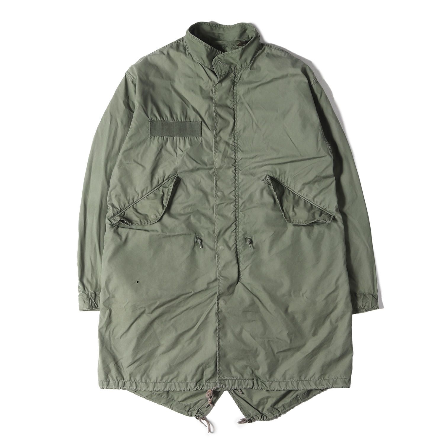 Vintage Military Item ヴィンテージミリタリー コート サイズ:X-SMALL(XS) / 80s 米軍実物 M-65 フィッシュテール モッズコート / オリーブ / 80年代 古着 / アウター ジャケット 上着【メンズ】