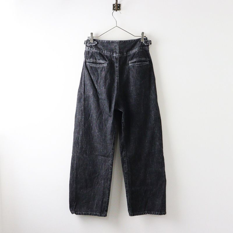 定価33000円 2025SS レキップ YOSHIKO KRIS-WEBB×L EQUIPE ブラックハイウエストジーンズ デニムパンツ 38 黒 2400014564266