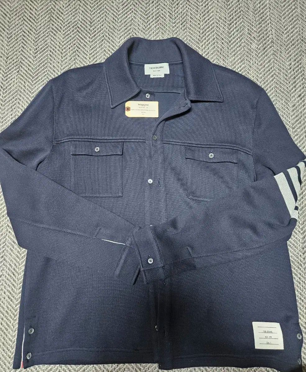 トム ブラウン ダブルフェイス ニット シャツ ジャケット