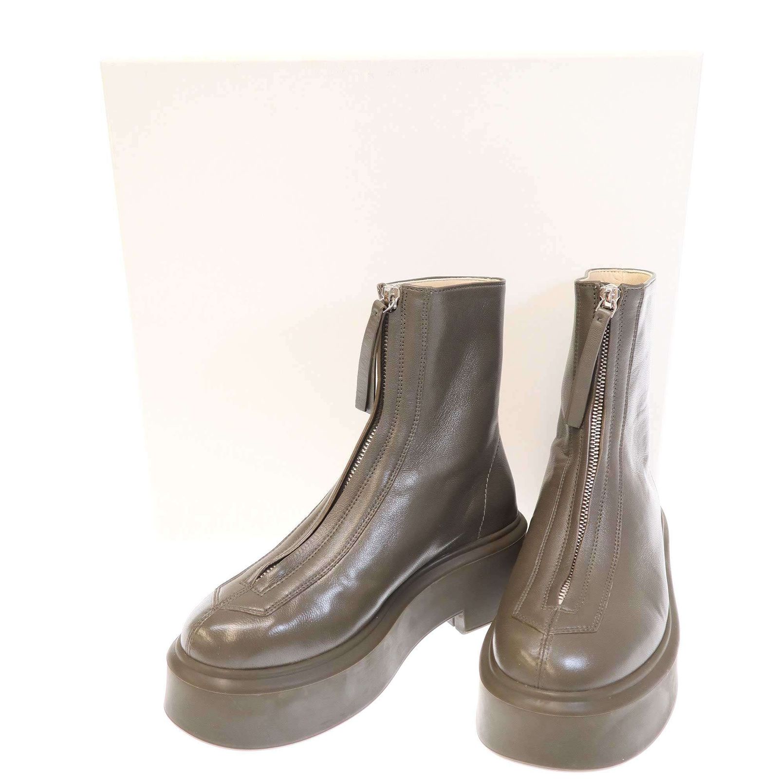 ろっきー THE ROW ザ ロウ ZIPPED BOOT センタージップブーツ F1144-N60-KHK