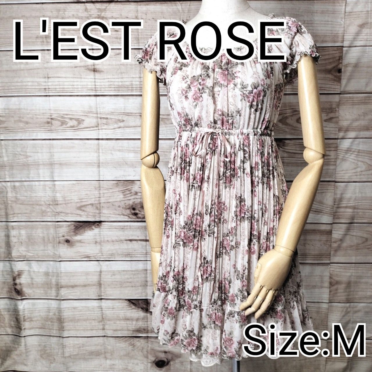 L'EST ROSE LEST ROSE レストローズ 花柄ワンピース Aラインワンピース