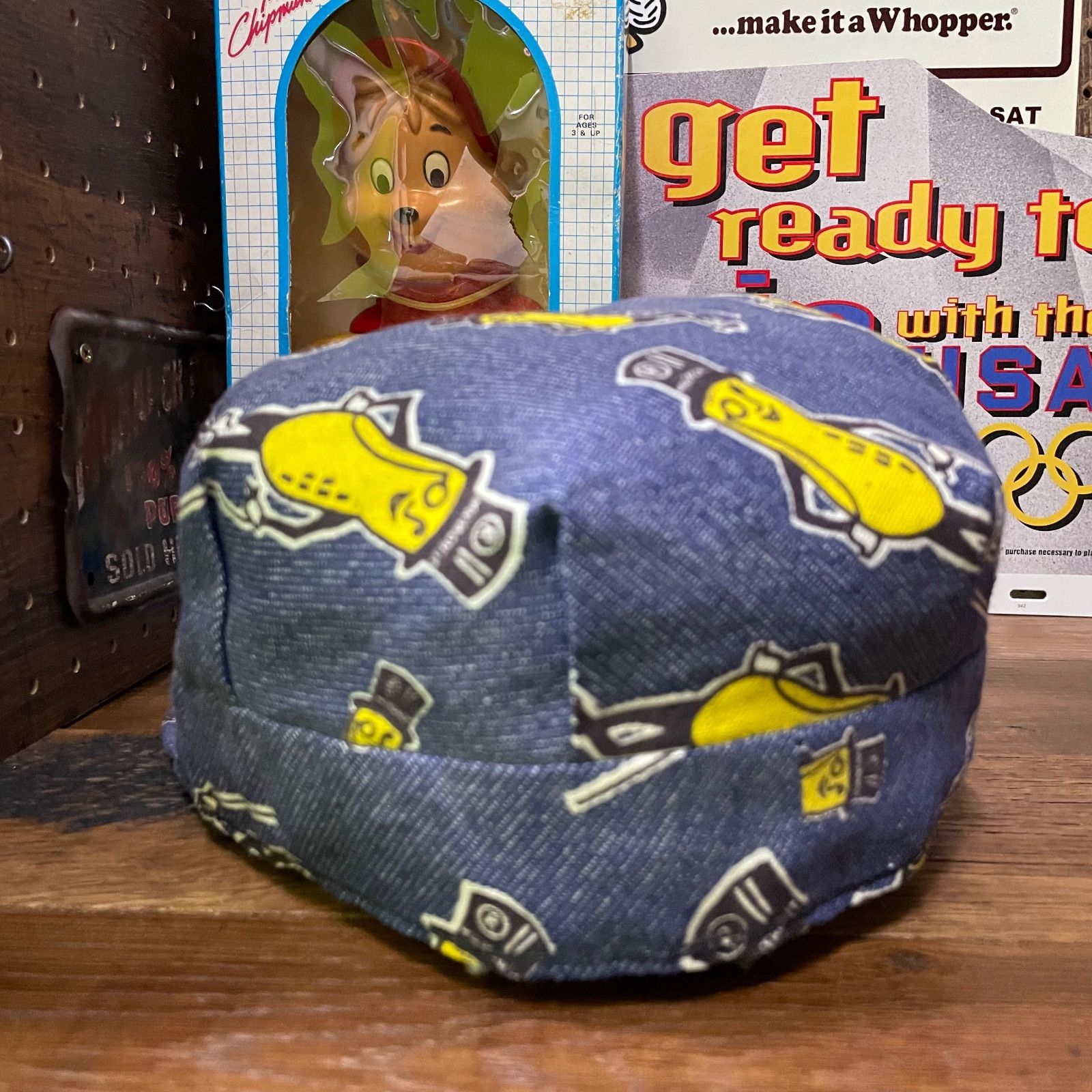 vintage MR PEANUT WORK CAP PLANTERS OFFICIAL ヴィンテージ ミスター
