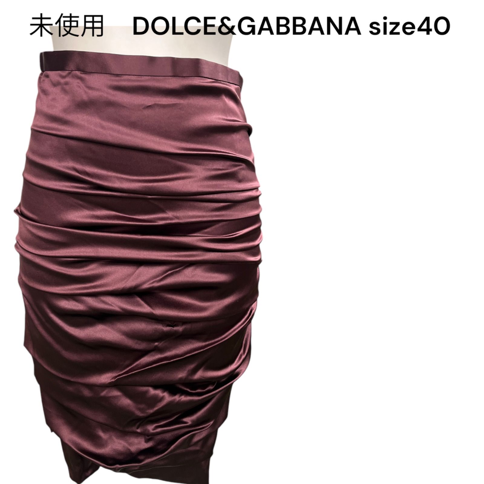 未使用 ドルチェアンドガッバーナ DOLCE&GABBANA シルク 美形 セクシー 