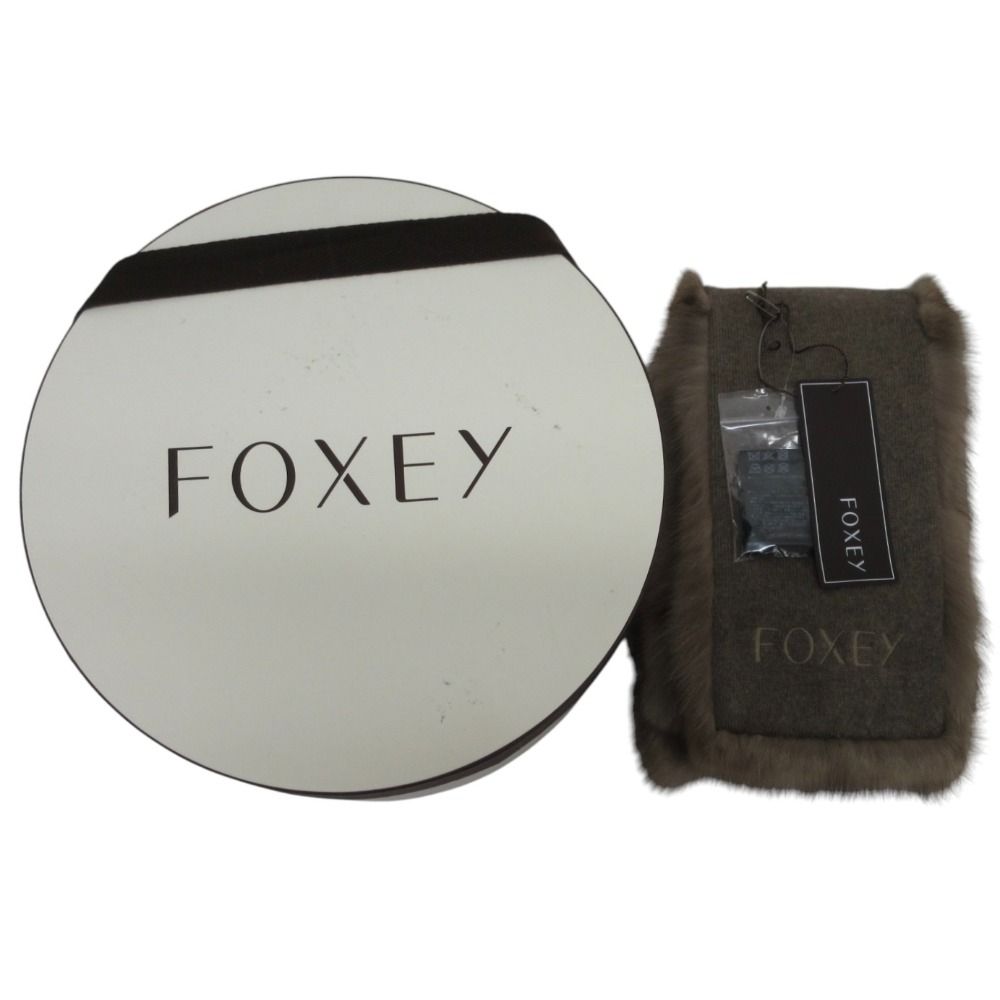 美品 FOXEY フォクシー Fur Stole Calin ロシアンセーブルファー