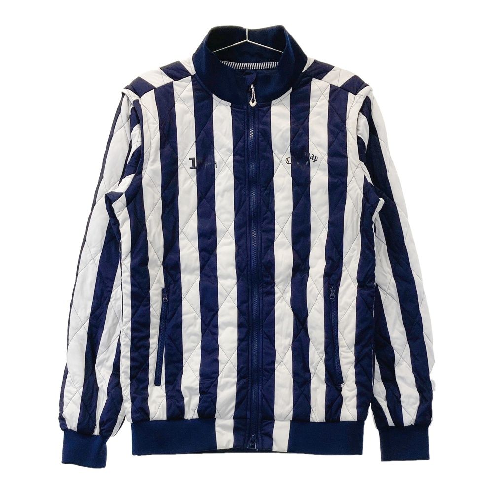 サイズ：L CALLAWAY キャロウェイ 2WAY 中綿ジャケット ストライプ柄