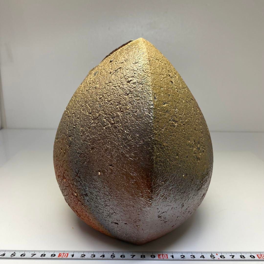 人気作家　脇本博之　備前花生　共箱　高さ22㎝　タトチ　東な6-0713☆2F 人気作家 脇本博之 備前花生 共箱 高さ22㎝ タトチ 東な6-0713