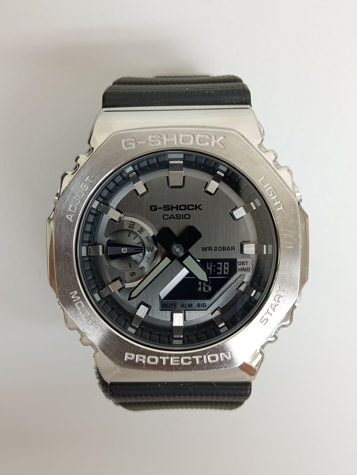 CASIO カシオ Gショック GM-2100 5611 SS×QZ ラバー グレー文字