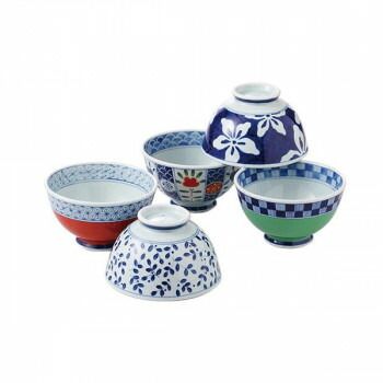 染付 花絵 飯碗 5客セット 楽天市場】茶漬碗5客揃の通販