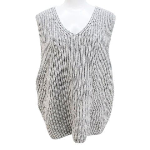 steven alan ケーブルニットベスト グレー steven alan ケーブルニットベスト グレー