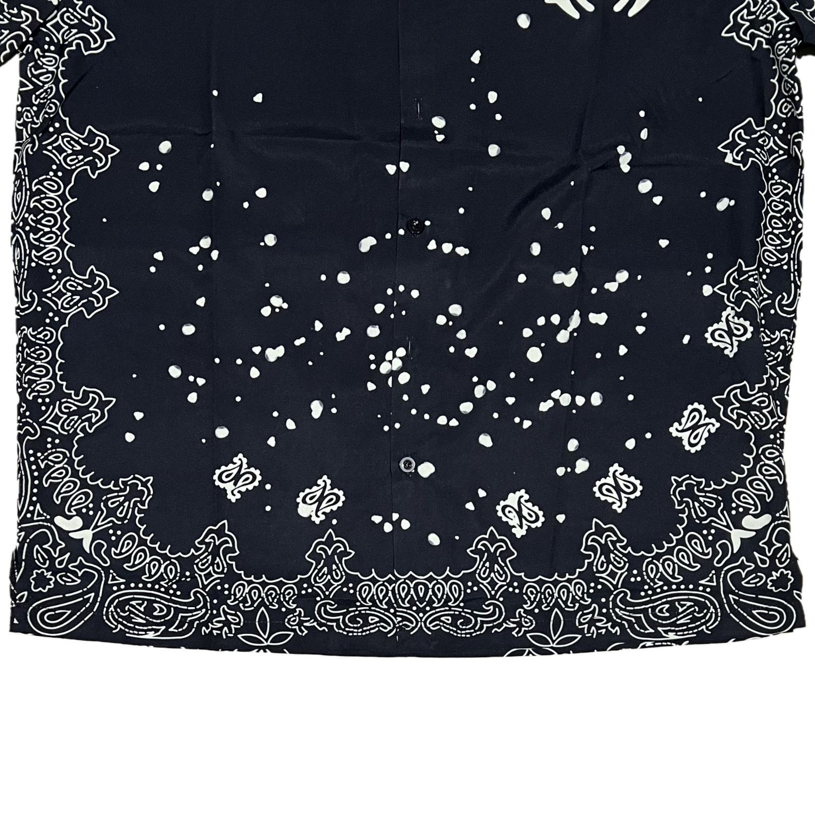 AMIRI アミリ BANDANA バンダナ柄 半袖 シャツ ブラック - メルカリ